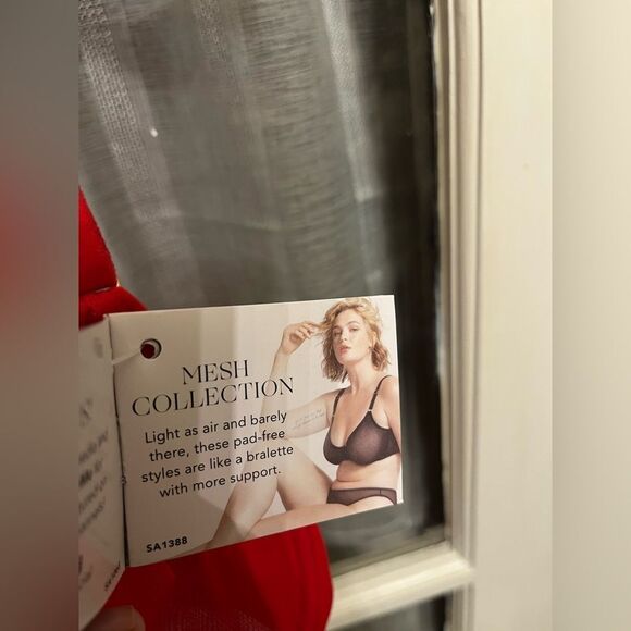 NWT Smart & Sexy Mesh Underwire Red Bra - Picture 3 of 5